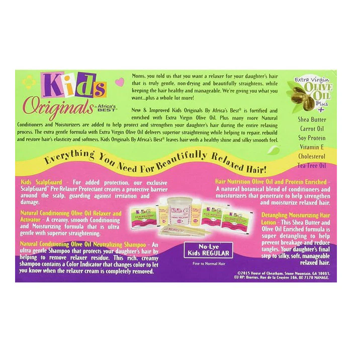 Africa's Best KIDS ORGANICS No-Lye Conditioning Relaxer System Kit (Regular/Coarse) - Image 4