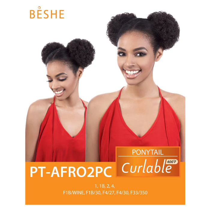 Beshe Ponytail Curlable PT AFRO 2PC - Image 3