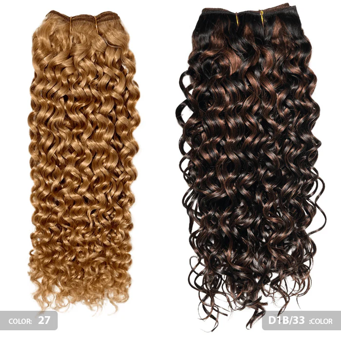 Black Diamond 100% Human Hair Weave - ITALIAN WAVE/CURLY 12/14/18" (Machine-Tied) - Image 3
