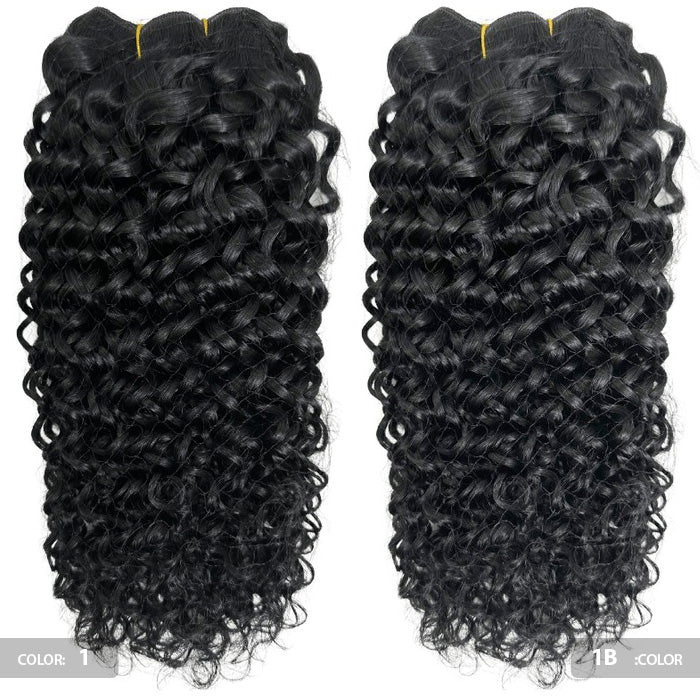 Black Diamond 100% Human Hair Weave - ITALIAN WAVE/CURLY 12/14/18" (Machine-Tied) - Image 4