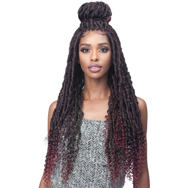 Bobbi Boss Faux Loc Curly 4x4 Lace Front Wig - MLF519 ZALA - Image 2