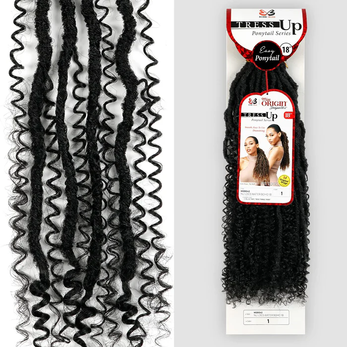 Bobbi Boss Miss Origin Tress Up Easy Ponytail - MOD042 NU LOCS WATER BOHO 18" - Image 2