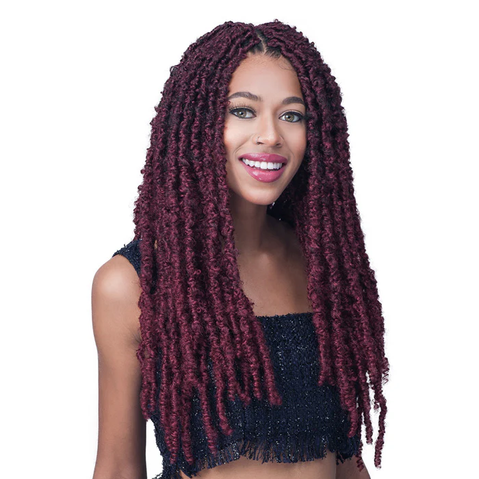 Bobbi Boss Nu Locs Pre-Looped Crochet Braid - DISTRESSED BUTTERFLY LOCS PLUS 18" 2X - Image 2
