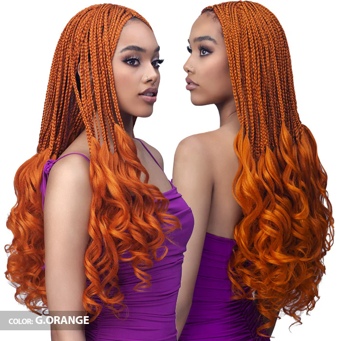 Bobbi Boss Pre-Stretched Knotless Folded Braids - 3X FRENCH CURL 20" - Image 2