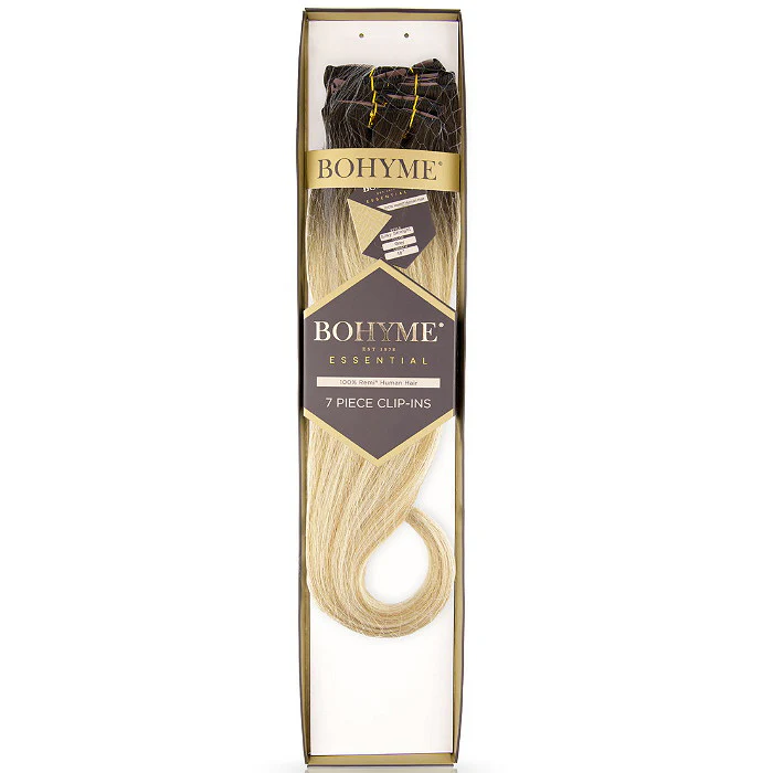 Bohyme Essential 100% Remi Human Hair CLIP-IN Weave 7PCS - SILKY STRAIGHT 14/18/22"