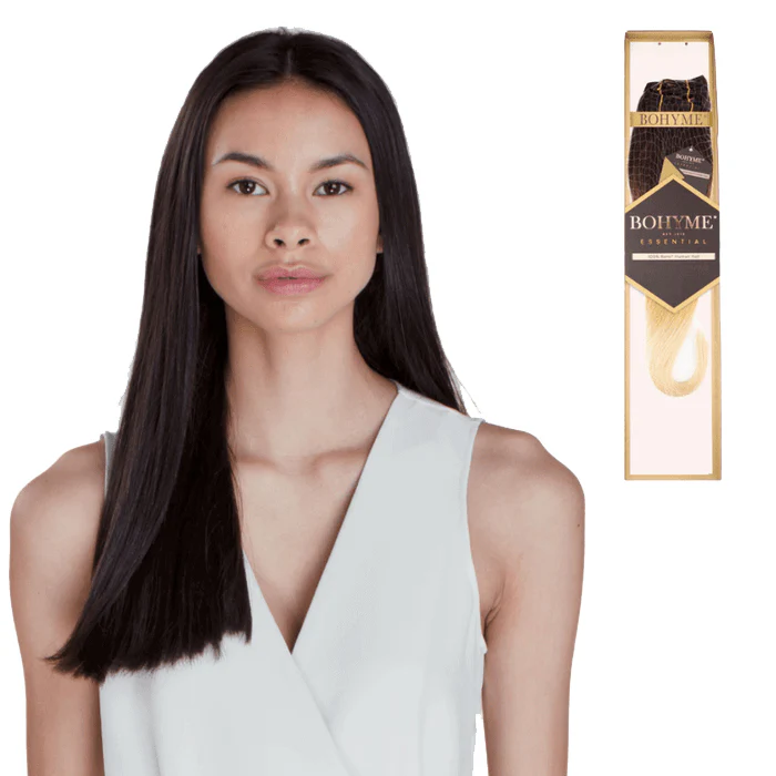 Bohyme Essential 100% Remi Human Hair CLIP-IN Weave 7PCS - SILKY STRAIGHT 14/18/22" - Image 2
