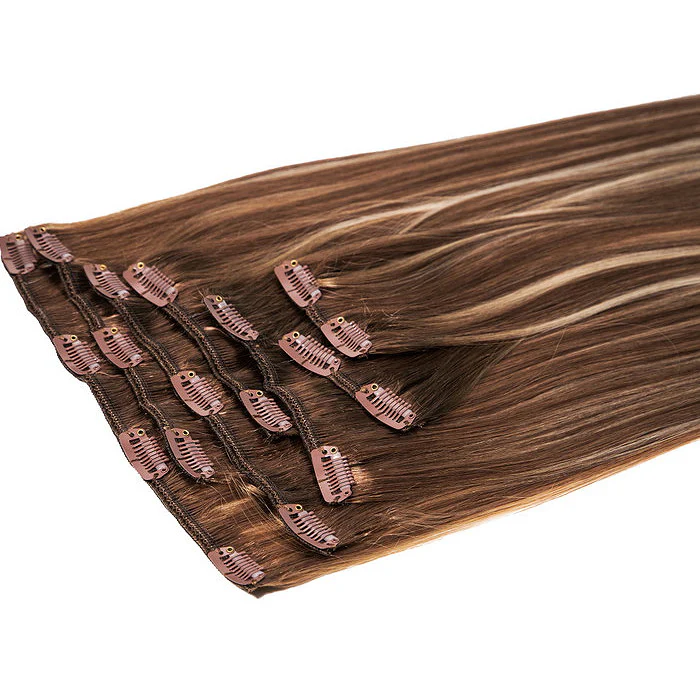 Bohyme Essential 100% Remi Human Hair CLIP-IN Weave 7PCS - SILKY STRAIGHT 14/18/22" - Image 3