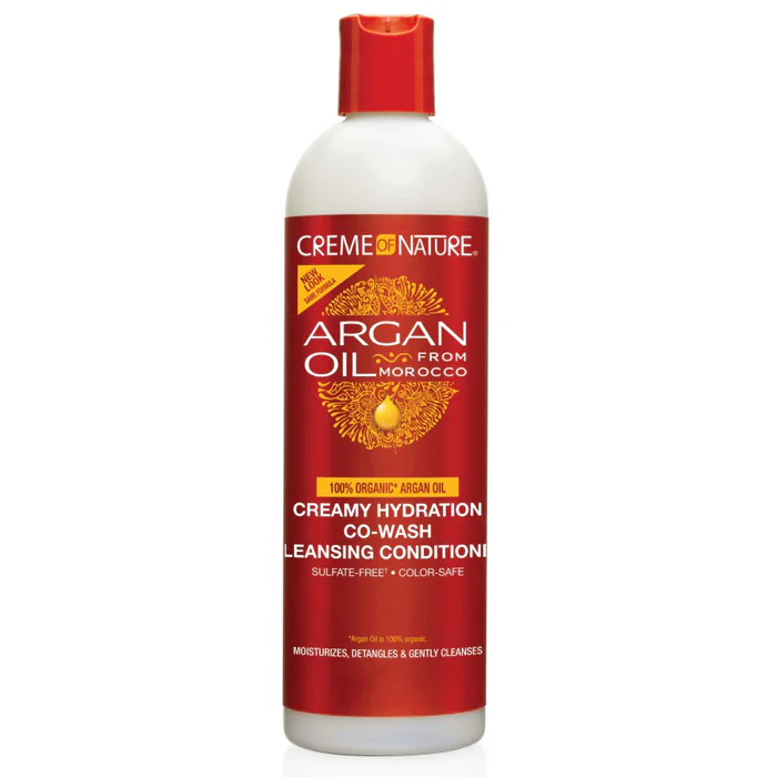 Creme of Nature Argan Oil from Morocco Creamy Hydration Co-Wash Cleansing Conditioner 12 Oz