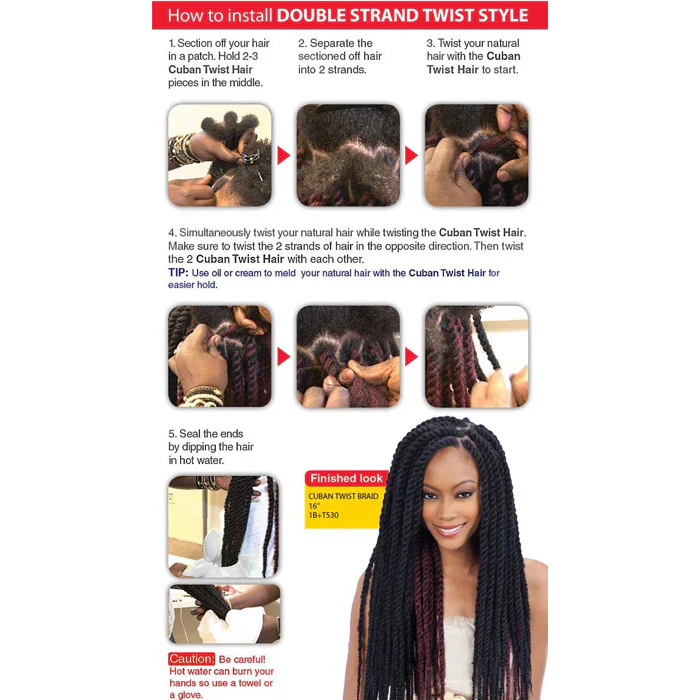 Equal by Shake N Go Cuban Double Strand Style Braid - CUBAN TWIST BRAID 12"/16"/24" - Image 13
