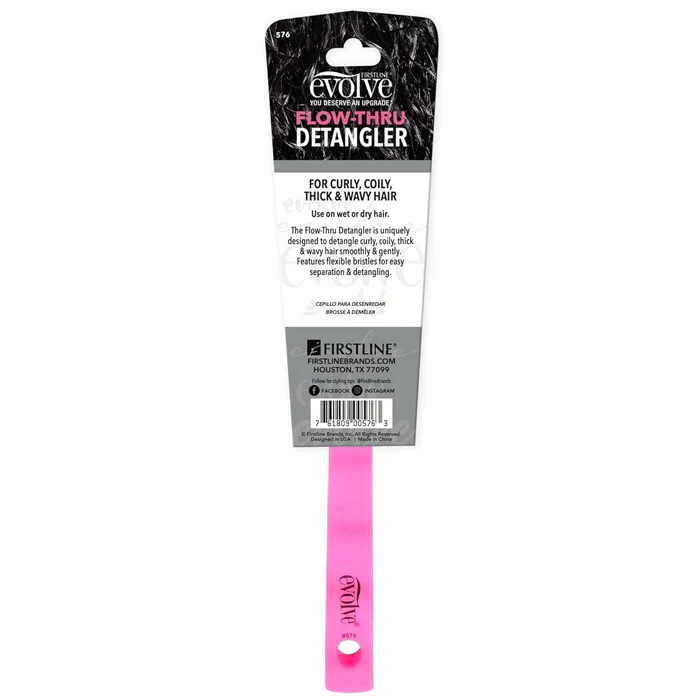 FIRSTLINE Evolve Flow-Thru Detangler Brush - Image 2