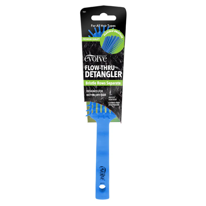 Firstline Evolve Flow-Thru Detangler Bursh - Blue