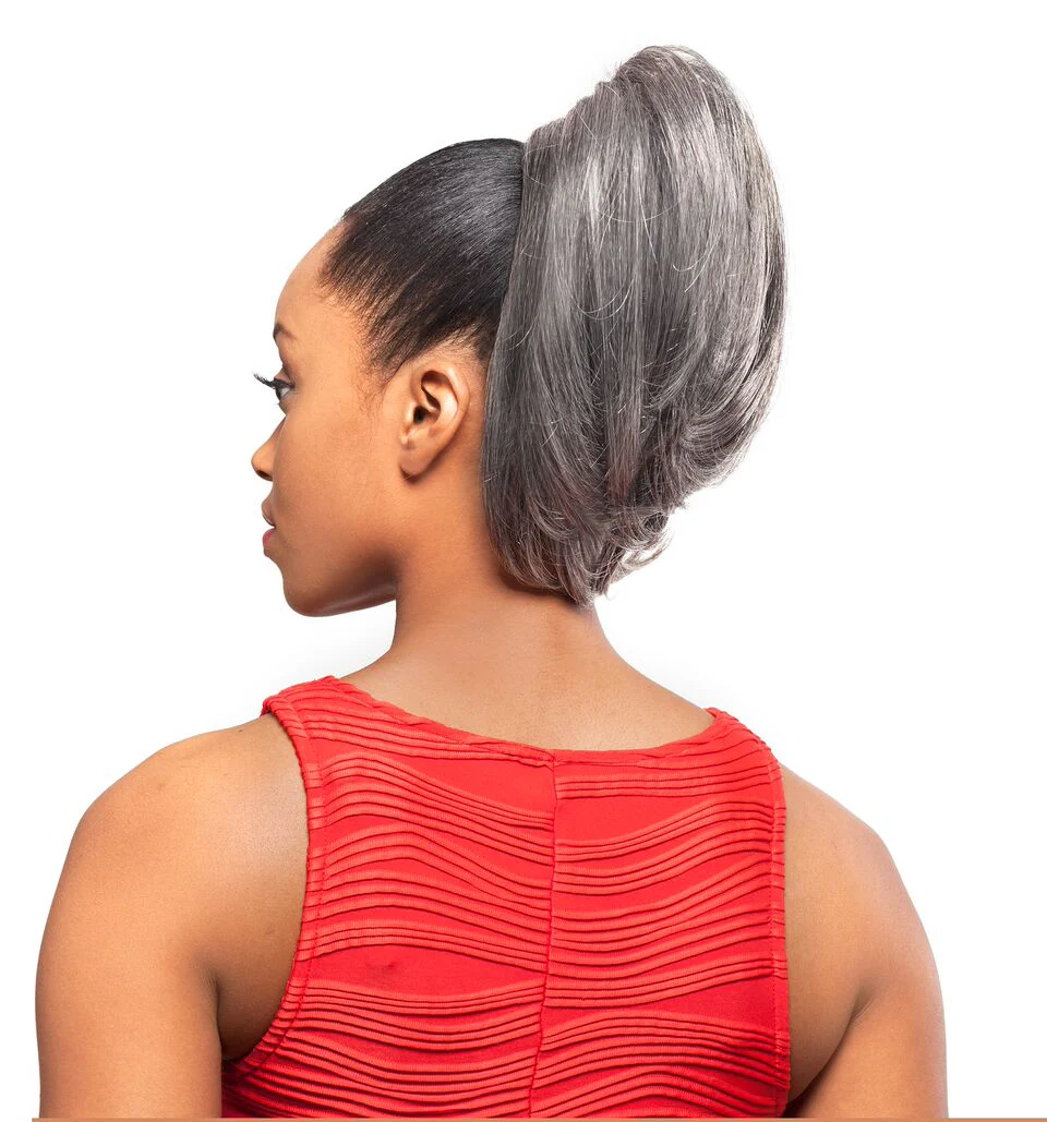 Foxy Silver Collection Drawstring Ponytail / Bun - DS 002