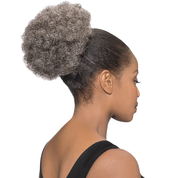 Foxy Silver Drawstring Ponytail - DS 007
