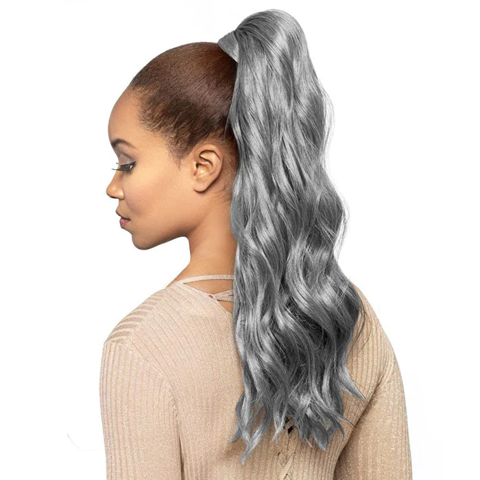 Foxy Silver Easy Wrap Ponytail - PONY 1 - Image 2