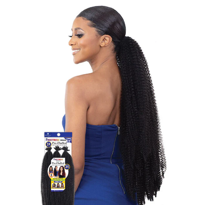 Freetress 3X Pre Fluffed Crochet Braid - WATER POPPIN TWIST 24" - Image 4