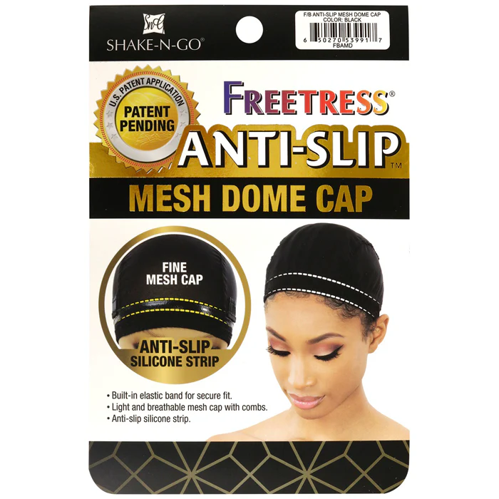 Freetress Anti-Slip - MESH DOME CAP (BLACK/NUDE) - Image 3