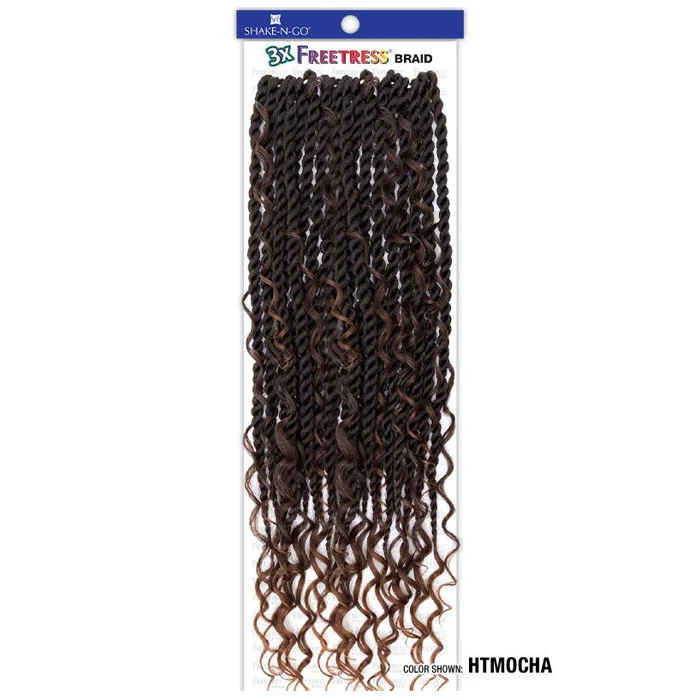 Freetress Braid Pre-Looped Crochet Braids - 3X REBEL BOHO TWIST 22" - Image 8