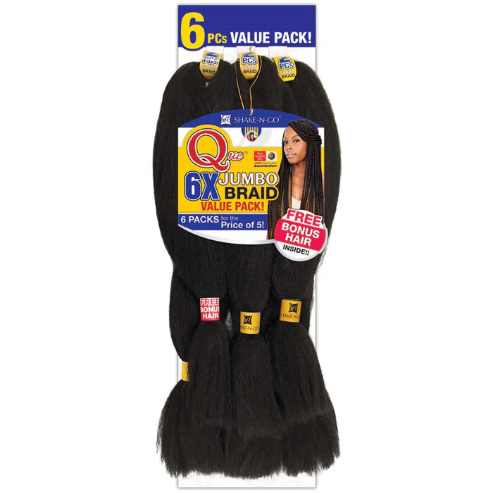 Shake-N-Go Que Value Pack Braids - 6X KING JUMBO BRAID - Image 2