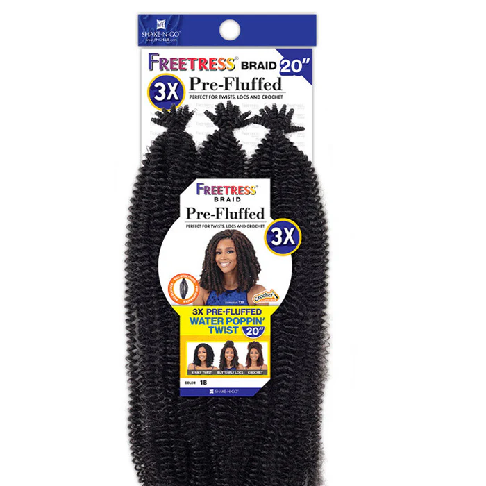 Freetress Crochet Braid - 3X PRE-FLUFFED WATER POPPIN TWIST 20" - Image 3