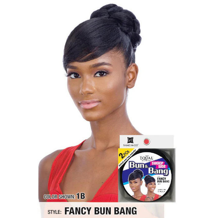 Freetress Equal 2 PCS Bun & Swoop Side Bang - FANCY BUN BANG - Image 2