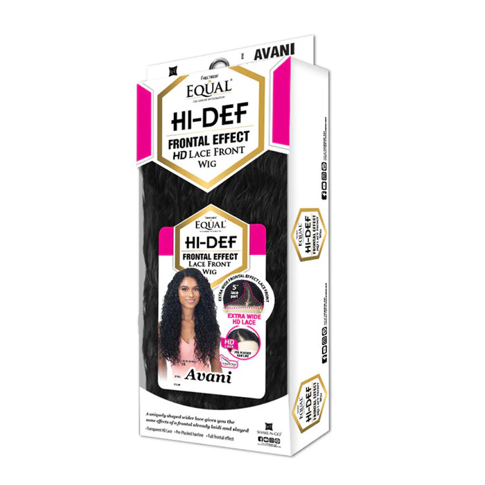 Shake N Go Freetress Equal Synthetic Hi-Def Frontal Effect Ear to Ear HD Lace Front Wig - AVANI - Image 3