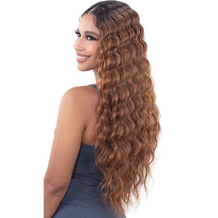 Shake N Go Freetress Equal Synthetic Lace & Lace 5" Part Lace Front Wig - DEEP WAVER 003 - Image 2