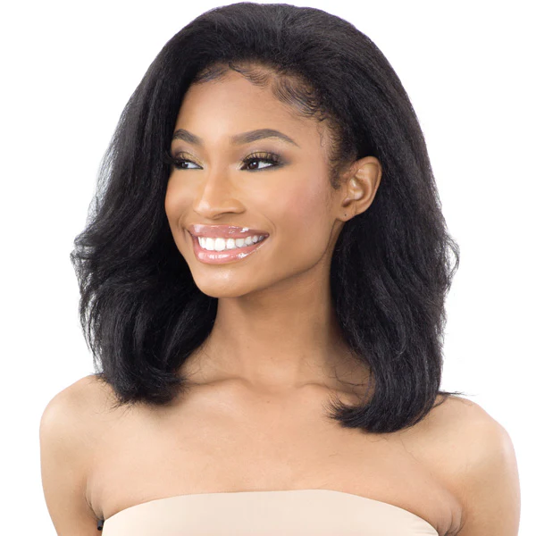 Freetress Equal Natural Me Drawstring Fullcap Half Wig - NATURAL ROLLER SET - Image 2