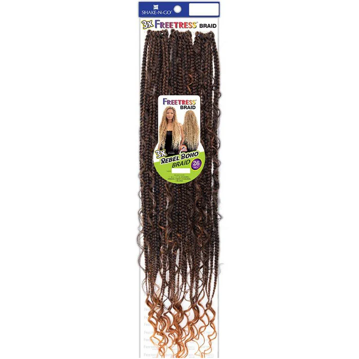 Freetress Pre-Loop Crochet Braids - 3X REBEL BOHO BRAID 26" - Image 5