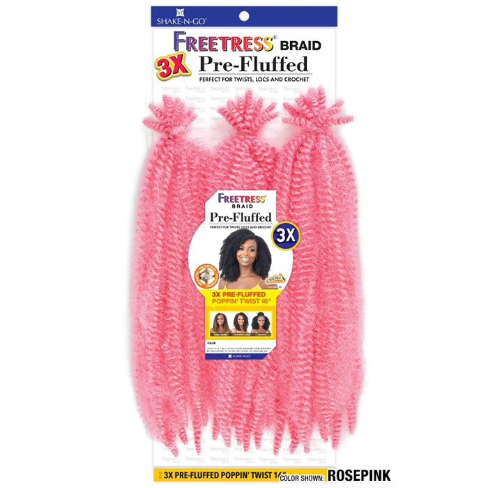 Freetress Pre-Looped Crochet Braid - 3X PRE-FLUFFED POPPIN TWIST 16" - Image 13