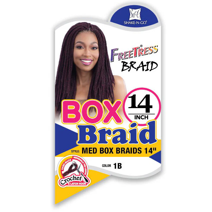 Freetress Pre-Looped Crochet Braid - MED BOX BRAIDS 14" - Image 3