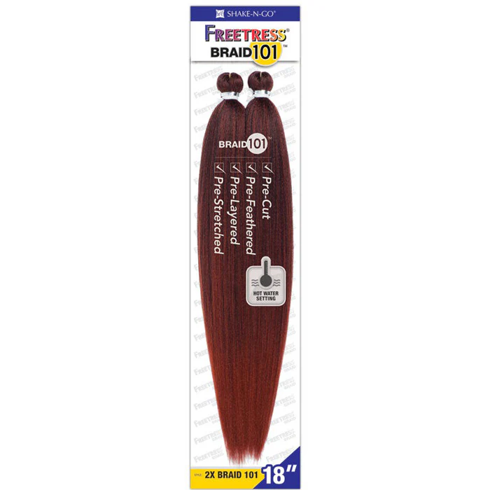 Freetress Pre- Stretched Braid 101 - 2X BRAID 101 18"/24" - Image 8