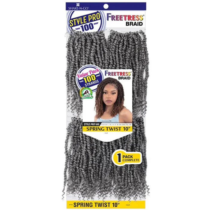 Freetress Style Pro 100 Pre-Looped Crochet Braid - SPRING TWIST 10" - Image 3