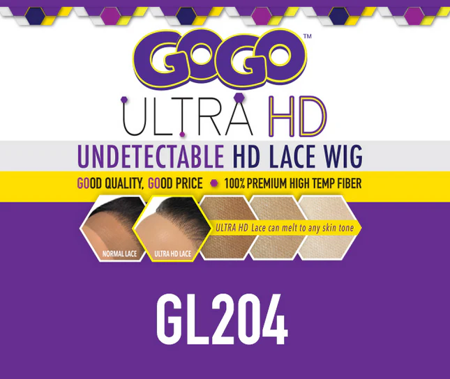Harlem 125 Synthetic GoGo Ultra HD Lace Front Wig- GL204 - Image 4