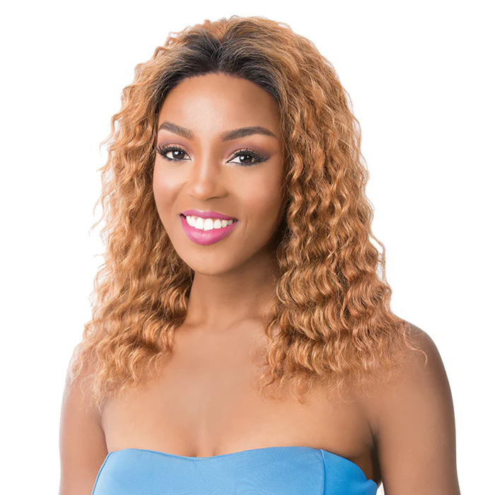 It's a Wig Human Hair Swiss Lace Front Wig WET N WAVY FRENCH DEEP WATER - Image 2