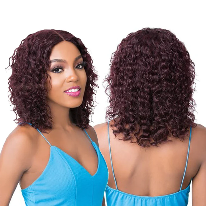 It's a Wig Brazilian Human Hair Swiss Lace Front Wig - WET N WAVY MIRROR - Image 3