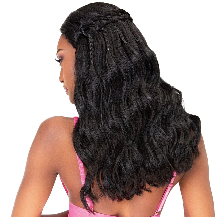 Janet Collection Braided Extended Part Swiss Lace Wig - LANA - Image 4