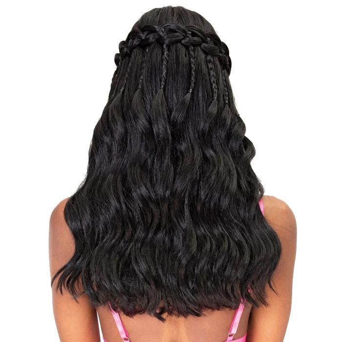 Janet Collection Braided Extended Part Swiss Lace Wig - LANA - Image 5