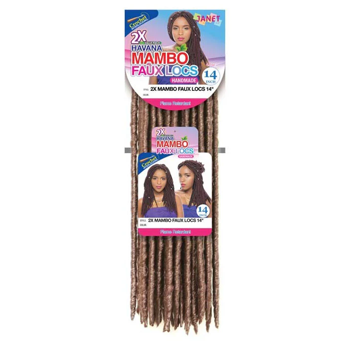 Janet Collection Crochet Braids Havana Handmade - 2X MAMBO FAUX LOCS 14"/18" - Image 8