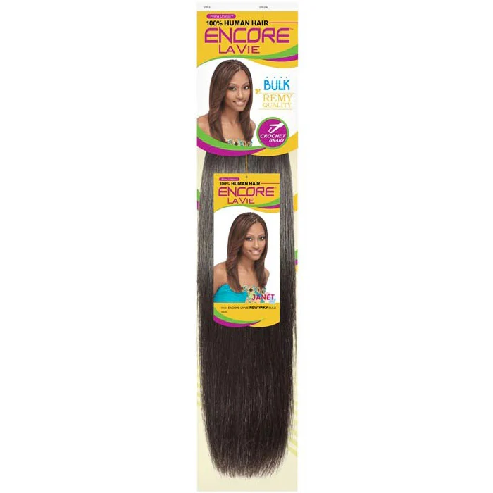 Janet Collection Encore 100% Human Hair Crochet Braid - YAKY BULK 14/16/18" - Image 4