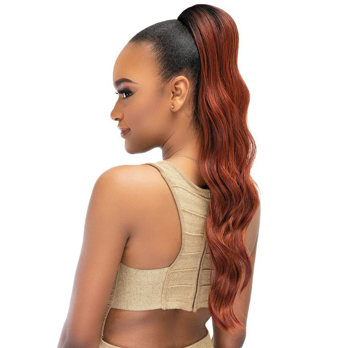Janet Collection Everytime Noir Drawstring Ponytail - APPLE D/S - Image 4