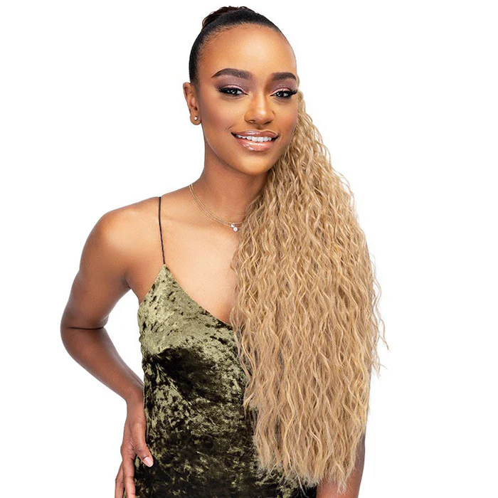 Janet Collection Everytime Noir Drawstring Ponytail - GUAVA D/S - Image 4