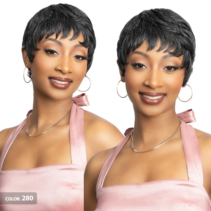 Janet Collection Lavish 100% Virgin Human Hair Silver Full Wig - BEKA - Image 2
