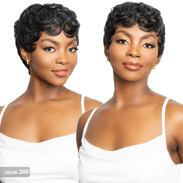 Janet Collection Lavish 100% Virgin Human Hair Silver Full Wig - SIFA - Image 3