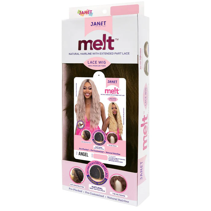 Janet Collection Melt Extended Part Swiss Lace Wig - ANGEL - Image 5