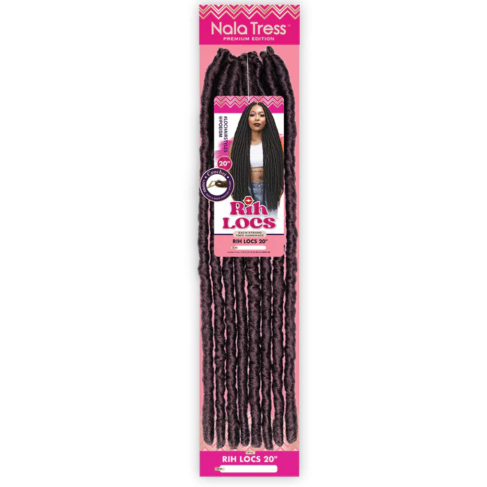 Janet Collection Nala Tress Looped Crochet Braid - RIH LOCS 30" - Image 4