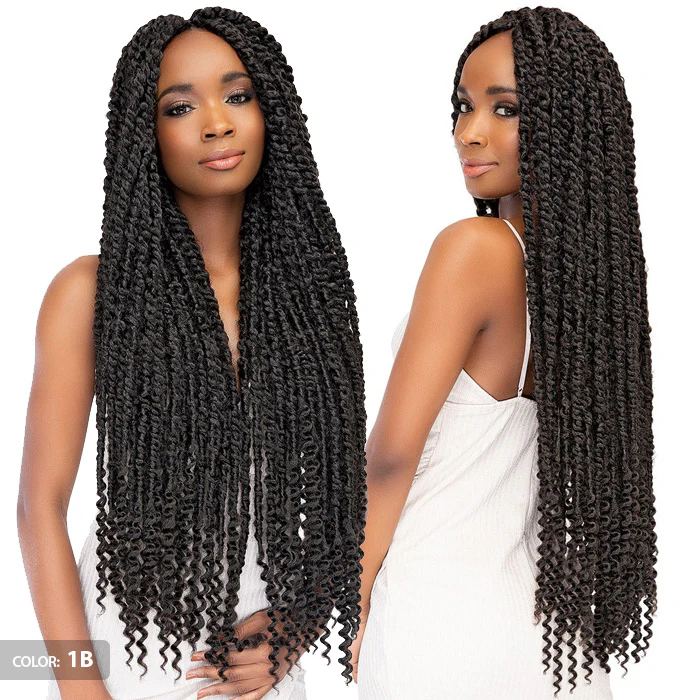 Janet Collection Nala Tress Pre-Looped Crochet Braid - PASSION TWIST BRAID 24" 3X - Image 3