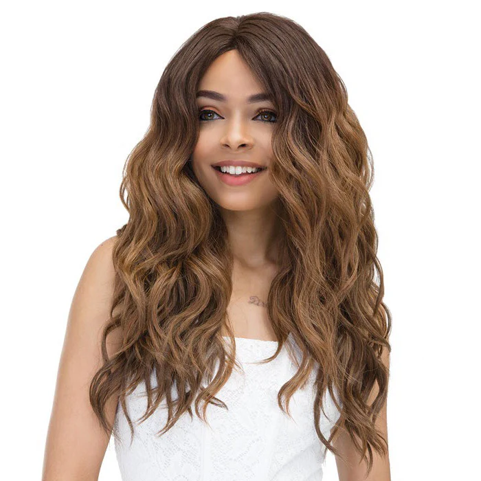 Janet Collection Natural Super Flow Deep Part Lace Front Wig - MOON - Image 2