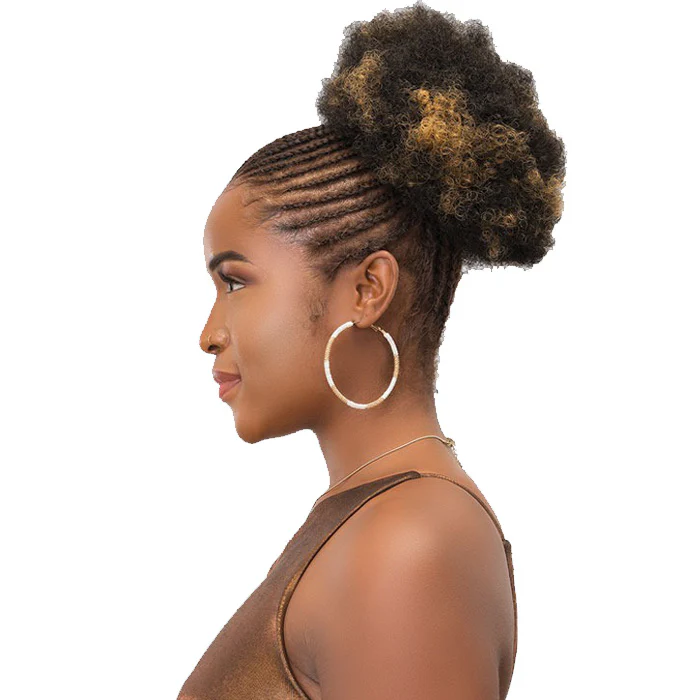 Janet Collection Noir Drawstring Ponytail - AFRO PUFF STRING - Image 3
