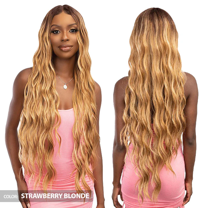 Janet Collection Remy Illusion X-Long Human Hair Mix HD Lace Wig - HIBO - Image 2