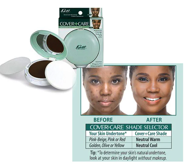 Kiss Colors COVER+CARE Acne Cream Foundation